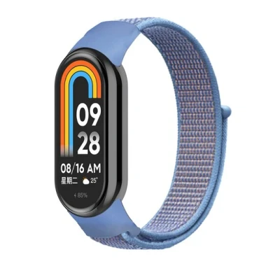 Afbeelding van Sport loop nylon bandje Blauw Xiaomi Smart band 8