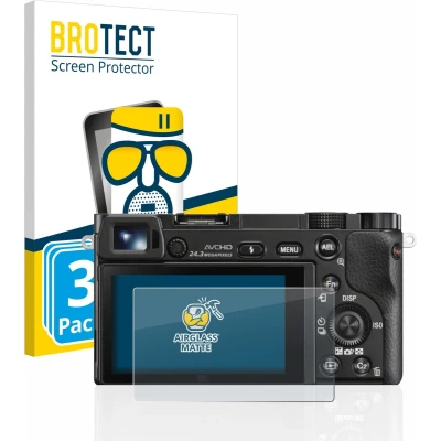 Afbeelding van BROTECT Screenprotector voor Sony Alpha 5000 / 6000 6400 Folie Beschermfolie Beschermglas matte (3 Stuks)