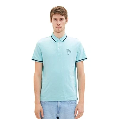 Afbeelding van TOM TAILOR Heren 1036379 Poloshirt, 31046 Blue Tibetaanse Stone, XL, XL
