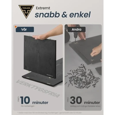 Afbeelding van SONGMICS HOME Kattenbakkast, toolless technologie, kattenhuis, voor grote katten, push to open deuren, bijzettafel, minimalistisch, supersnelle montage zonder gereedschap, zwart PCL013B03
