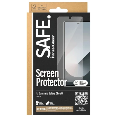 Afbeelding van Screenprotector Samsung Galaxy Z Fold 6: PanzerGlass Safe Ultra Wide Fit