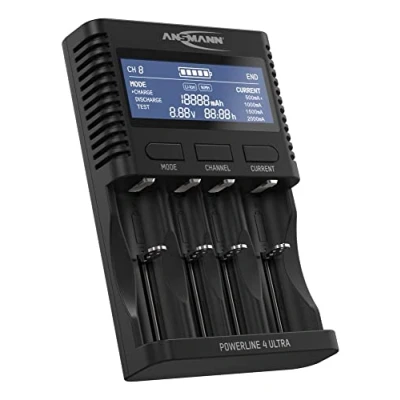 Afbeelding van Ansmann Powerline 4 Ultra Batterijlader NiCd, NiMH, Li ion AAA (potlood), AA (penlite), C (baby), D (mono), 10340, 10350, 10440, 10500, 12500, 12650, 13500,