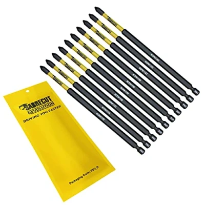 Afbeelding van 10 x SabreCut SCPH1152_10 152 mm PH1 Magnetische slagschroevendraaier Driver Bits Set Phillips Heavy Duty Compatibel met Dewalt Milwaukee Bosch Makita en meer
