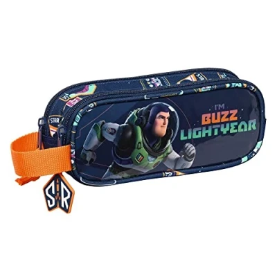 Afbeelding van Pennenetui met 2 vakken Buzz Lightyear Marineblauw (21 x 8 6 cm)