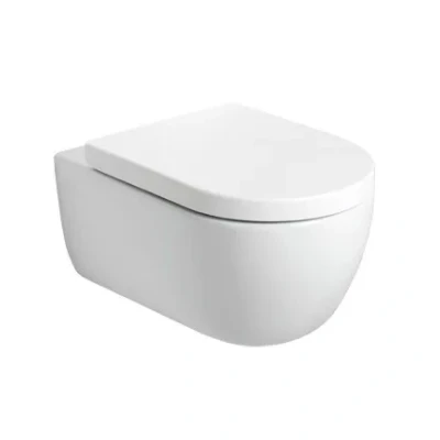 Afbeelding van Plieger Kansas randloos toilet met softclose &amp; quick release zitting wit mat