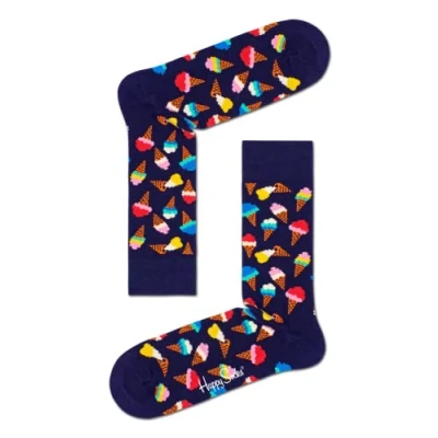 Afbeelding van Happy Socks Ice Cream Donkerblauw Multi Unisex Maat 41 46