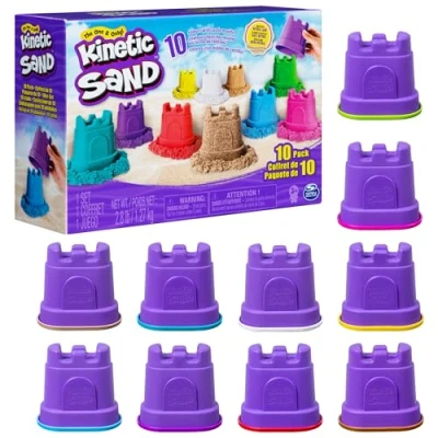 Afbeelding van Kinetic Sand 10 delige Zandkastelenset Sensorisch speelgoed