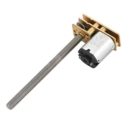 Afbeelding van DC6 V/12 V reductiemotor met lange schroeven, schroefdraad motor elektronische aandrijving, motorreductie, voor automodel, robot, elektronisch speelgoed en knutselen (6 V, 200 omw/min)