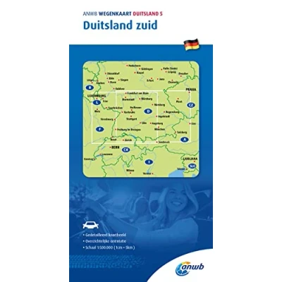 Afbeelding van ANWB Wegenkaart 5.Duitsland Zuid