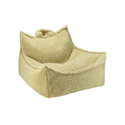 Afbeelding van Wigiwama Teddy Beanbag Chair / Zitzak 80x70x50cm Matcha