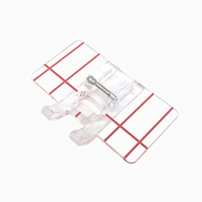 Afbeelding van La Canilla ® Naaivoet met transparante bodem voor huishoudelijke naaimachines Alfa, Singer, Brother, Elna Juki, Silvercrest en meer Naai accessoire applicaties decoratieve steken