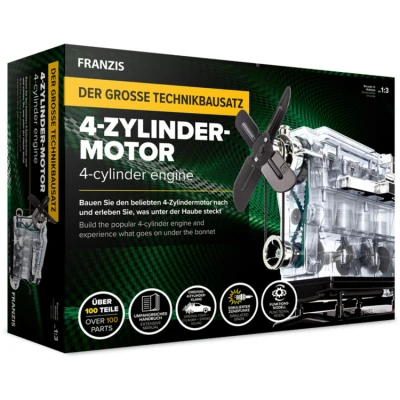 Afbeelding van 1:3 Franzis 67175 2 4 Cylinder Engine Kit Plastic Modelbouwpakket