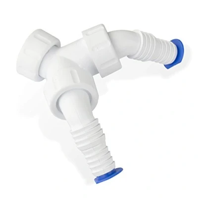 Afbeelding van PP dubbele tuit voor sifon apparaataansluiting zachte 1&#039; inch