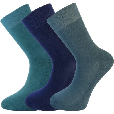Afbeelding van Bamboe sokken 3 paar blauw RAF Groenblauw Maat 35 37