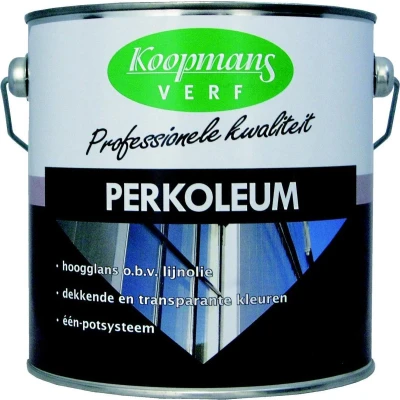 Afbeelding van Koopmans Perkoleum Hoogglans Dekkend Ready Mixed 2,5 ltr 210 donkerbruin Buitengevel &amp; Tuin