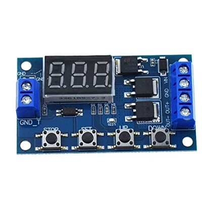 Afbeelding van DC 5 36 V Digitale LED Relais Board Dual MOS Trigger Cyclus Timing Circuit Schakelaar Timer Vertraging Module