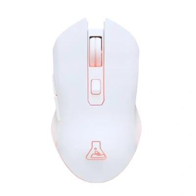 Afbeelding van The G Lab Kult Helium Wireless Draadloze gamingmuis Optische sensor 6400 dpi, achtergrondverlichting 7 kleuren, 6 toetsen Ultra responsieve compatibel met PC/PS4/PS5 wit 2024