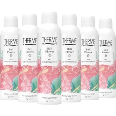 Afbeelding van 6x Therme Anti Transpirant Bali Flower 150 ml