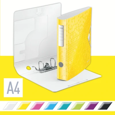 Afbeelding van Leitz WOW ordner Active rug van 6,5 cm, geel