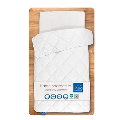 Afbeelding van Böhmerwald Exclusieve kameelhaardeken, geschikt voor mensen met allergieën, 100% kameelhaar, vulgewicht: 900 g, warmteklasse: licht, afmetingen: 200 x cm, Oeko Tex ® Standard 100