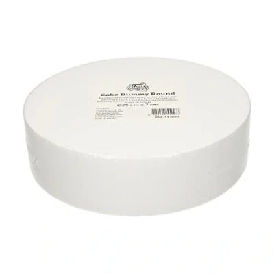 Afbeelding van FunCakes Taart Dummy Piepschuim Blok Rond Ø25 cm x 7