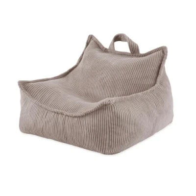 Afbeelding van MISIOO Zitzak voor kinderen, grote zitzak, Big Bag corduroy materiaal, 77 x 67 50 cm, wasbare stof, handvat eenvoudig dragen, stabiele en zachte constructie, premium kwaliteit