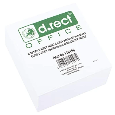 Afbeelding van D.RECT Notitieblok vervangend papier (voor notitiebox) 95 x 50 mm ca. 500 vellen wit