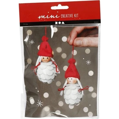 Afbeelding van Creativ Company Mini Kit Kerstelven Hangers Maken