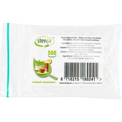 Afbeelding van Stevija Stevia Zoetjes Navulzakje, 500 stuks