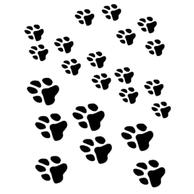 Afbeelding van Eulenspiegel Schmink sjabloon Hondenpootjes / Paws