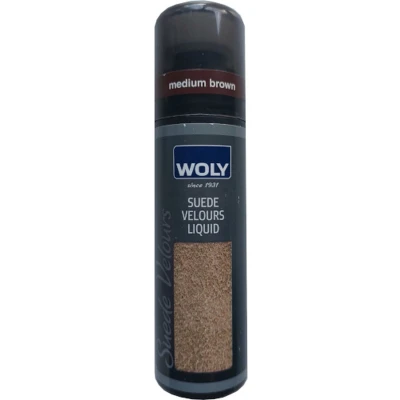 Afbeelding van Woly Suéde velours nubuck liquid Middel Bruin (Schoenonderhoud Kleurhersteller)