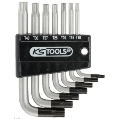 Afbeelding van KS Tools 151.4150 TX Haakse schroevendraaierset T 10, 15, 20, 25, 27, 30, 40 7 delig