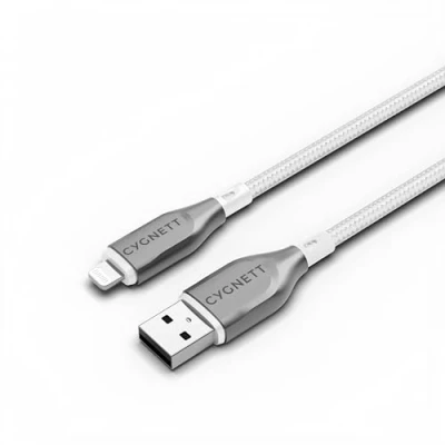 Afbeelding van Cygnett Gepantserde Lightning naar USB A Kabel Wit 2m