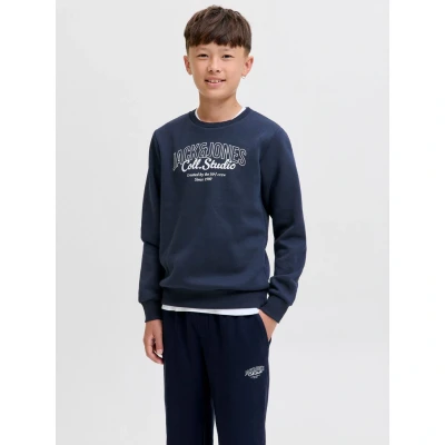 Afbeelding van Jack&amp;Jones mini jongens trui MAKOTO Sky Captain Big Print Regular Fit