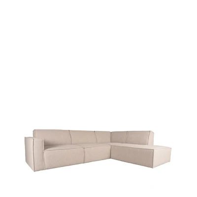 Afbeelding van LABEL51 Bank Kay 2,5 zits Boucle + ottomane naturel