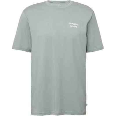 Afbeelding van QS Tshirt print, Heren, Maat: Small, Schwarz