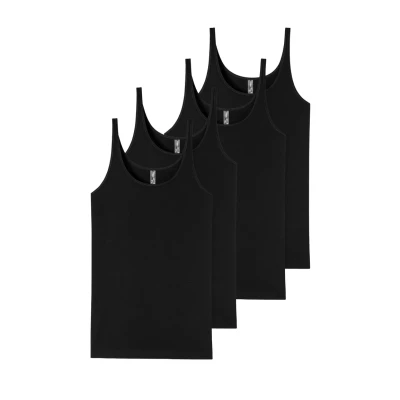 Afbeelding van Schiesser 4 PACK Hemd, Dames, Maat: 36, Schwarz