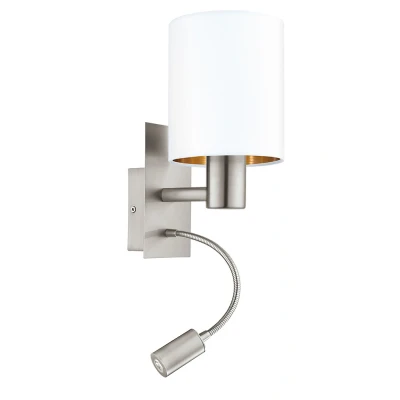 Afbeelding van EGLO PASTERI Wandlamp E27 Ø 25.0 cm Nikkelmat