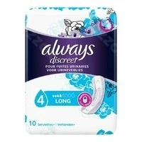 Afbeelding van Always Discreet Incontinentieverband Long Plus 10 stuks