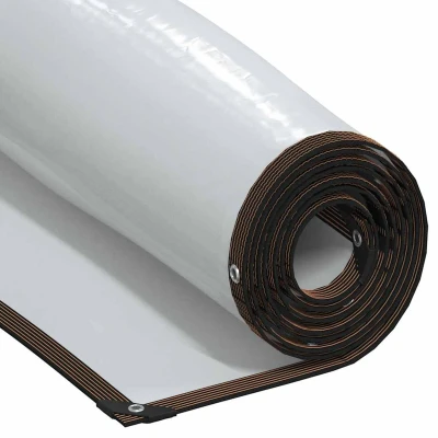 Afbeelding van vidaXL Plantenafdekking met zeilringen 2x8 m polyethyleen