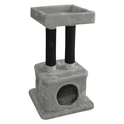 Afbeelding van Jack And Vanilla Krabpalen Krabpaal Hannah Grijs/zwart 50x50x86cm 42/0114 177324