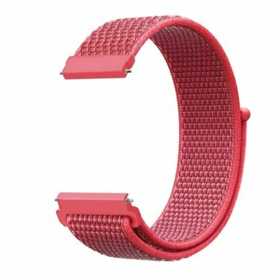 Afbeelding van Garmin Approach S12 / S40 S42 Sport Loop nylon bandje Donkerroze