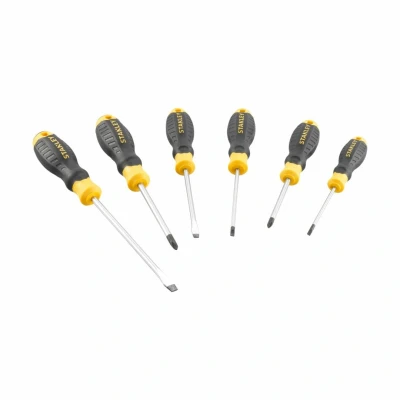 Afbeelding van Stanley handgereedschap STHT16165 0 Cushiongrip Schroevendraaierset 6 delig: PH, Parallel, Standaard