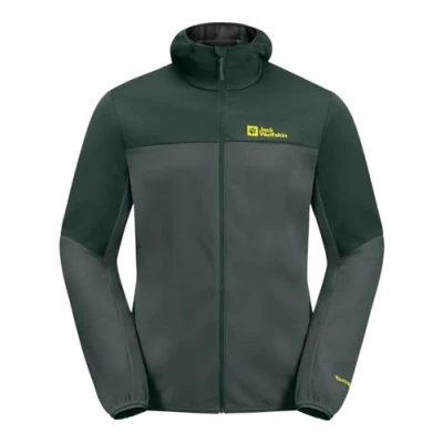 Afbeelding van Jack Wolfskin Feldberg Heren Softshelljas met capuchon M, Leisteen groen, M