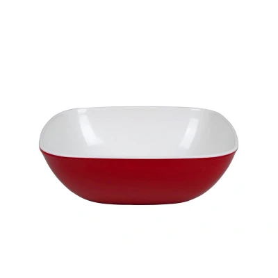 Afbeelding van Bo Camp Melamine Kom Vierkant 2 Tone Rood