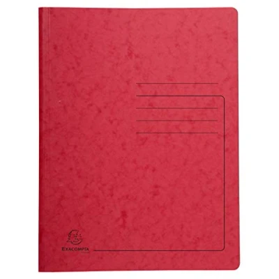 Afbeelding van Exacompta Pressboard Bedrukt Mechanisme Bestanden, A4 Rood, Pack 25