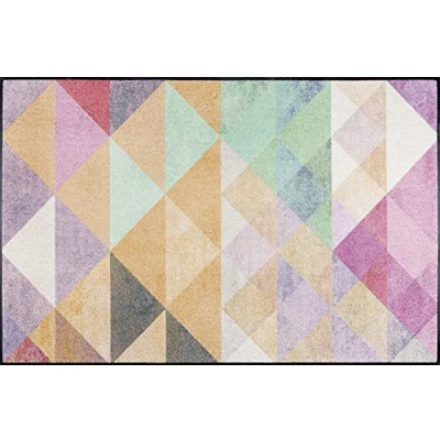 Afbeelding van wash+dry by Kleen Tex Loper SNORRE Inloopmatten, modern geometrisch design, antislip