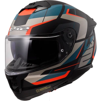 Afbeelding van LS2 FF808 STREAM II ROAD M.BLACK BLUE 06 S Maat Helm