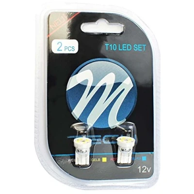 Afbeelding van M Tech LB017W blister 2 x LED W5W 4 SMD3528 12 V, wit