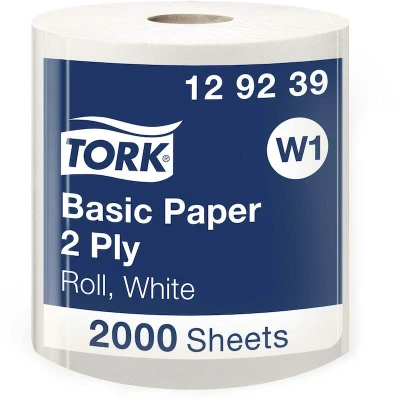 Afbeelding van Tork Basic Rol Poetspapier 2 laags W1 129239